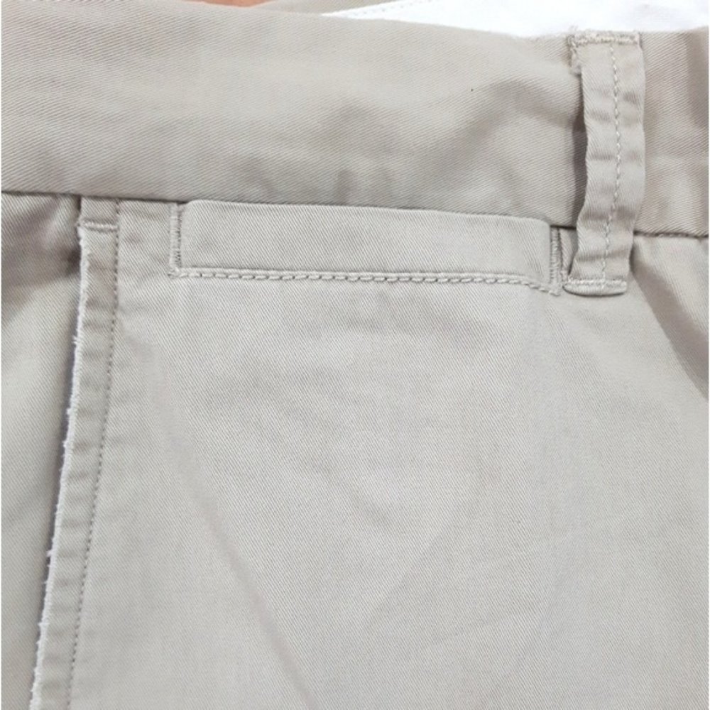 MENS BANANA REPUBLIC STRAIGHT FIT COTTON PANTS- OFF WHITE- 32/30 - Picture 10 of 13